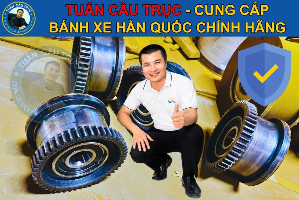Tuấn Cầu Trục cung cấp bánh xe Hàn Quốc chính hãng Tuấn Cầu Trục cung cấp bánh xe Hàn Quốc chính hãng