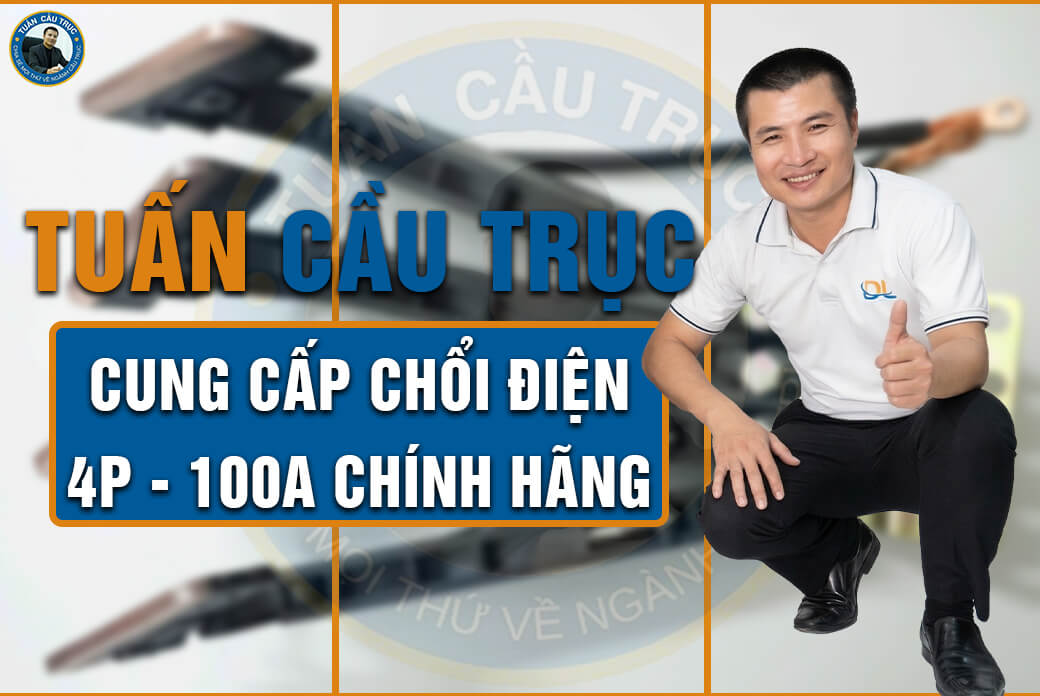 Tuấn Cầu Trục cung cấp chổi điện 4P - 100A chính hãng Tuấn Cầu Trục cung cấp chổi điện 4P - 100A chính hãng