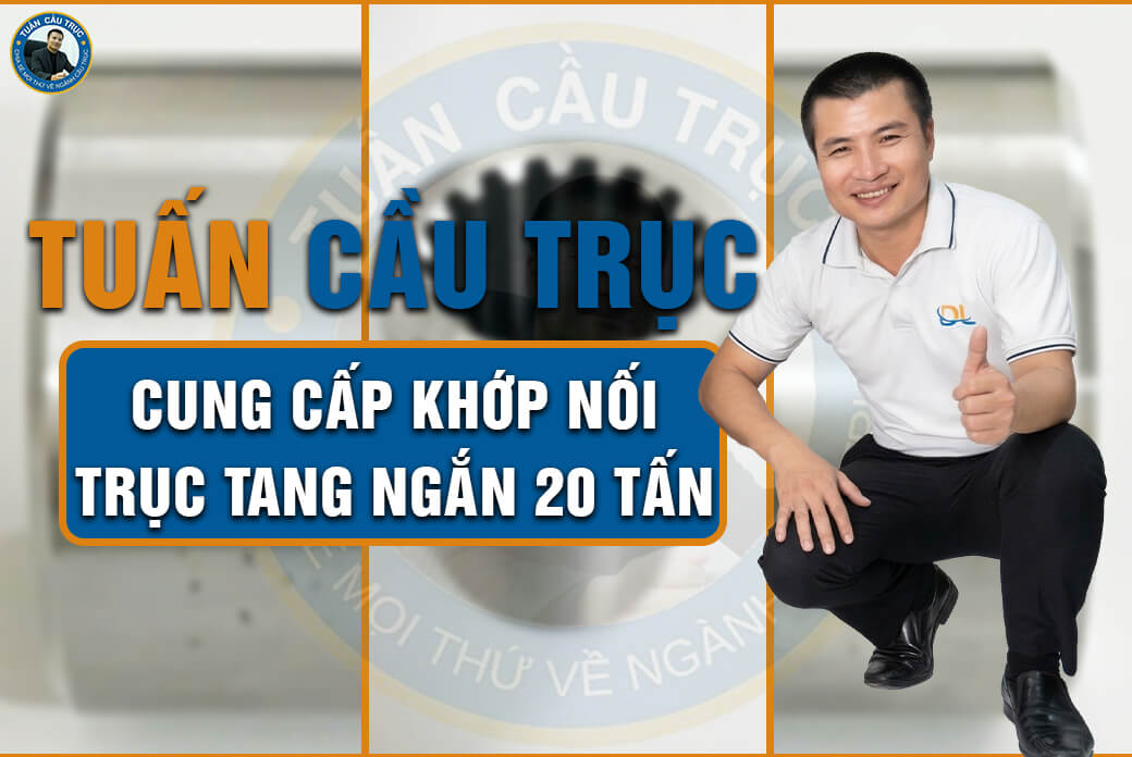 Tuấn Cầu Trục cung cấp khớp nối trục tang ngắn 20 tấn Tuấn Cầu Trục cung cấp khớp nối trục tang ngắn 20 tấn