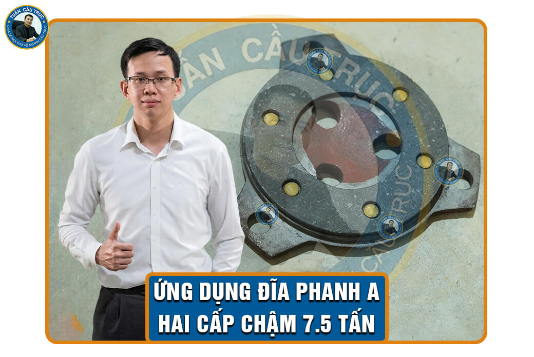 Ứng dụng đĩa phanh A hai cấp chậm 7.5 tấn Ứng dụng đĩa phanh A hai cấp chậm 7.5 tấn