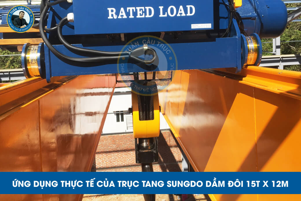 Ứng dụng thực tế của trục tang Sungdo dầm đôi 15t x 12m Ứng dụng thực tế của trục tang Sungdo dầm đôi 15t x 12m