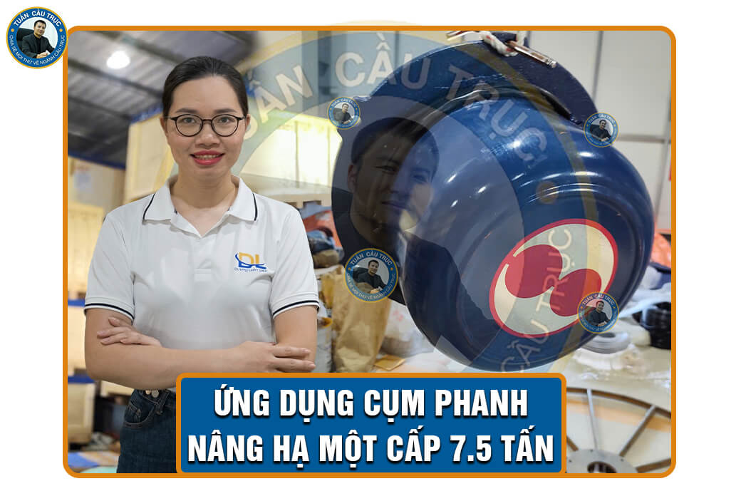 Ứng dụng cụm phanh nâng hạ một cấp 7.5 tấn Ứng dụng cụm phanh nâng hạ một cấp 7.5 tấn