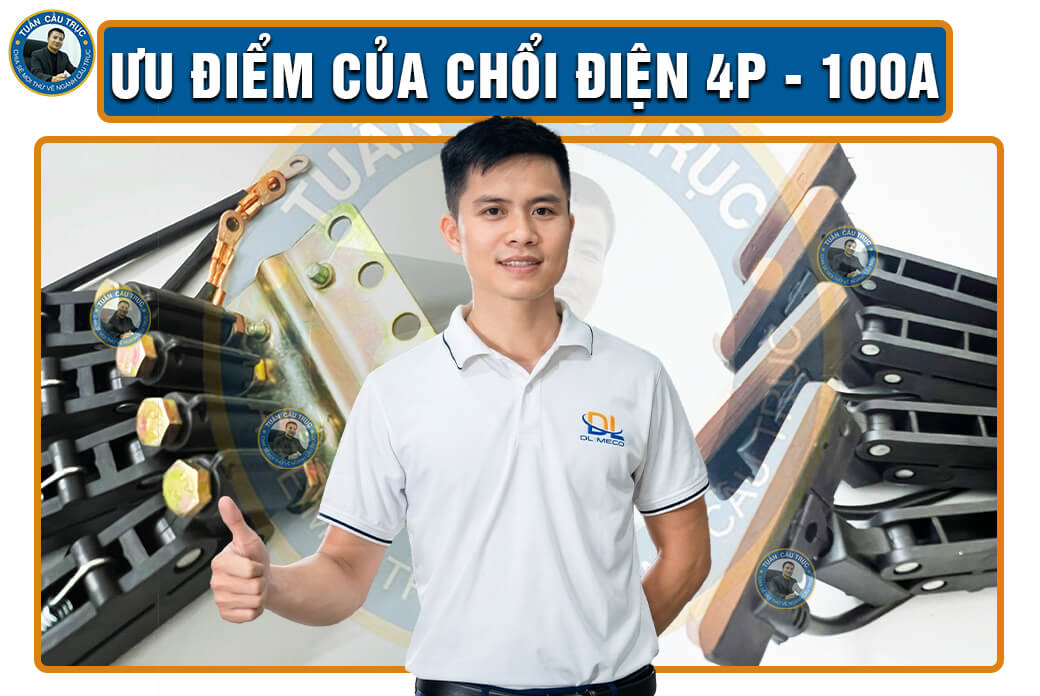 Ưu điểm của chổi điện 4P - 100A Ưu điểm của chổi điện 4P - 100A
