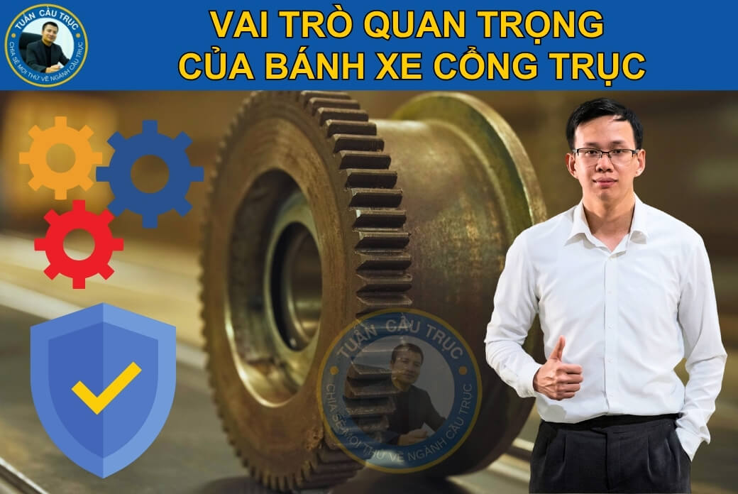 Vai trò của bánh xe cổng trục Vai trò của bánh xe cổng trục