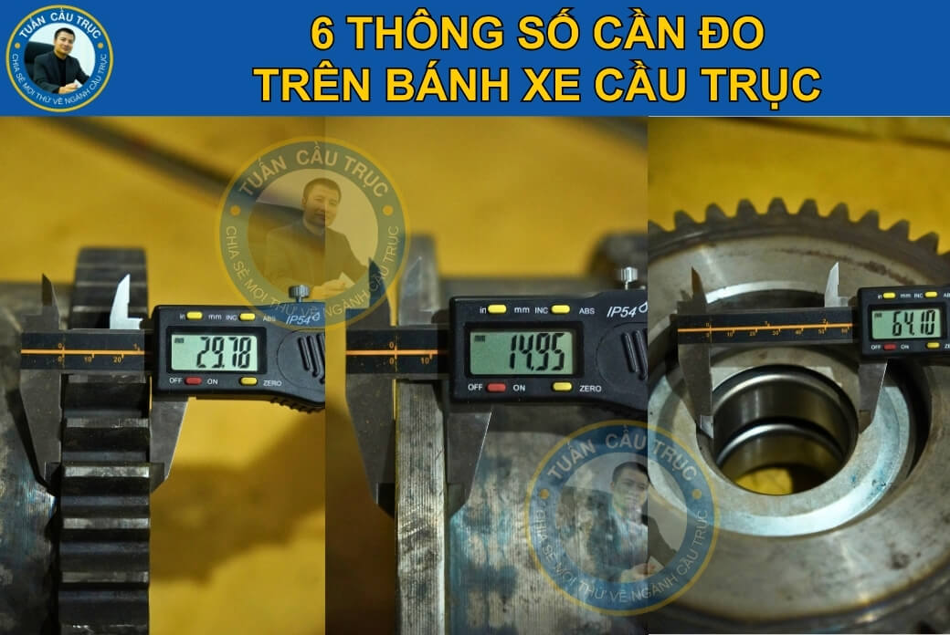 6 thông số cần đo trên bánh xe cầu trục 6 thông số cần đo trên bánh xe cầu trục
