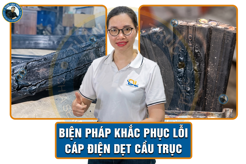 Biện pháp khắc phục lỗi cáp điện dẹt cầu trục Biện pháp khắc phục lỗi cáp điện dẹt cầu trục