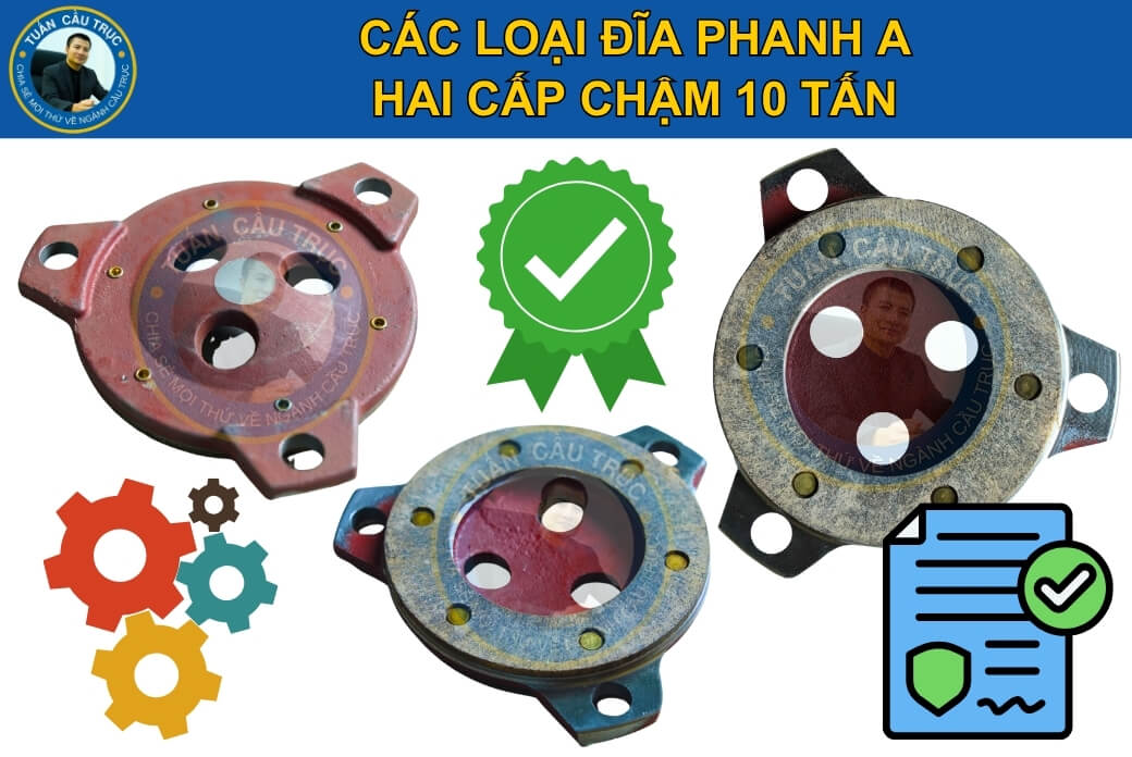 Các loại đĩa phanh A hai cấp chậm 10 tấn Các loại đĩa phanh A hai cấp chậm 10 tấn