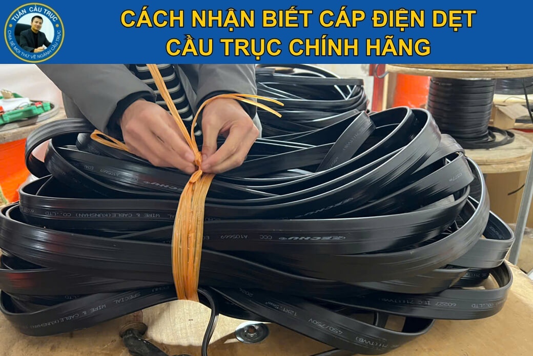 Cách nhận biết cáp điện dẹt cầu trục chính hãng Cách nhận biết cáp điện dẹt cầu trục chính hãng