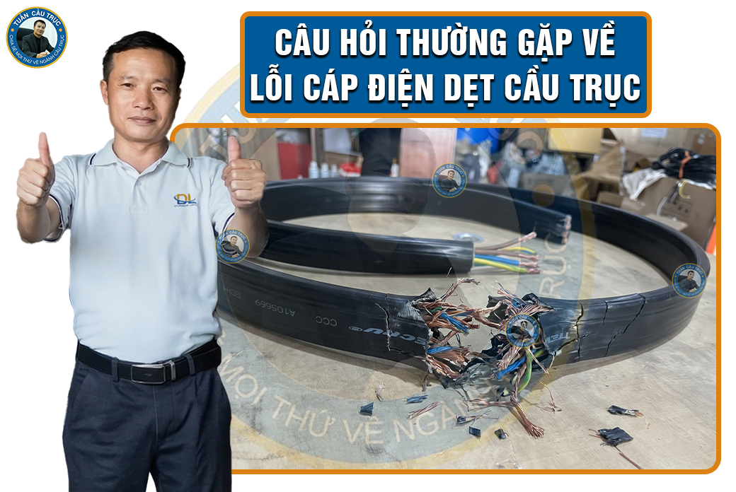 Câu hỏi thường gặp về lỗi cáp điện dẹt cầu trục Câu hỏi thường gặp về lỗi cáp điện dẹt cầu trục