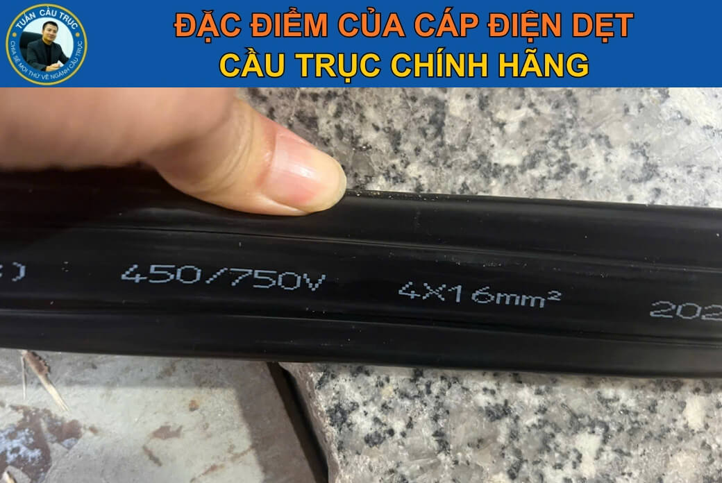 Đặc điểm của cáp điện dẹt cầu trục chính hãng Đặc điểm của cáp điện dẹt cầu trục chính hãng