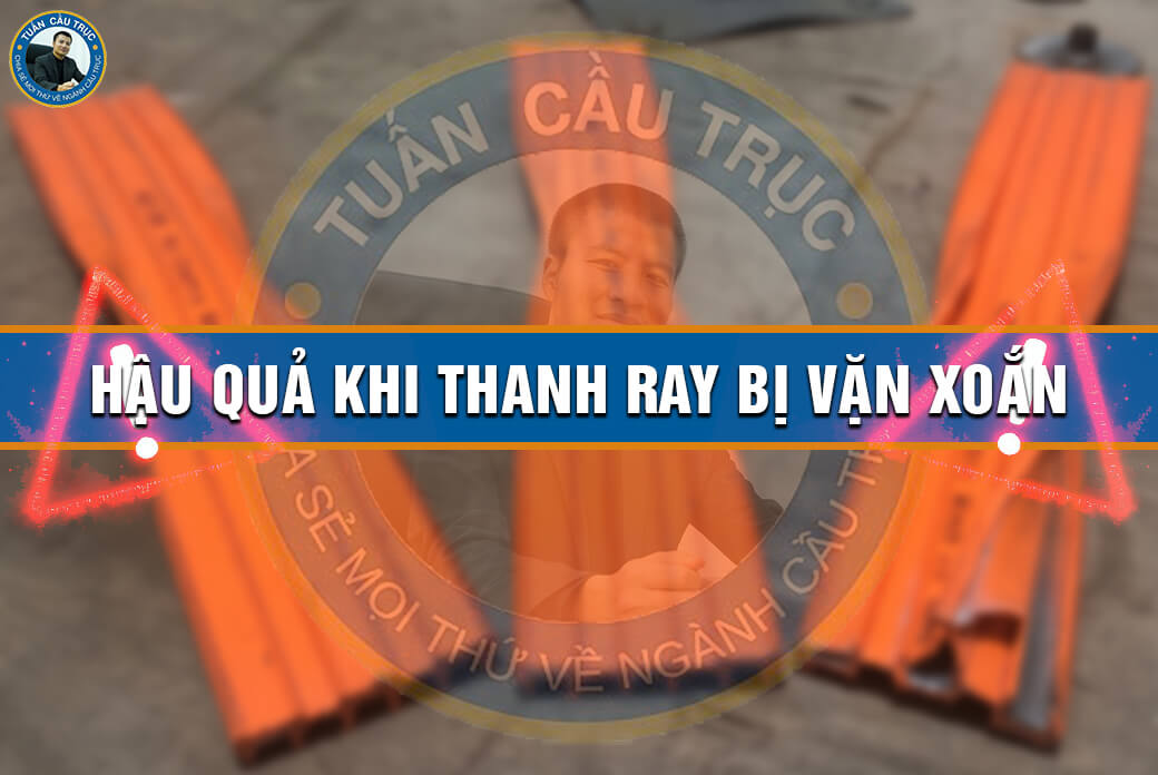 Hậu quả khi thanh ray bị vặn xoắn Hậu quả khi thanh ray bị vặn xoắn