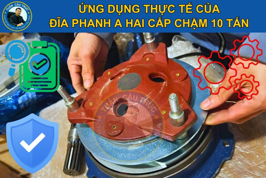 Ứng dụng của đĩa phanh A hai cấp chậm 10 tấn Ứng dụng của đĩa phanh A hai cấp chậm 10 tấn
